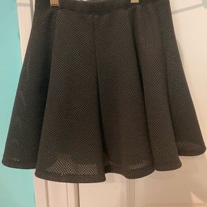 Cheryl Creations Black Mesh Skater Skirt